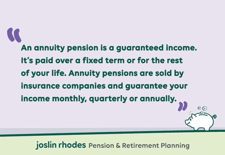 What is an annuity pension